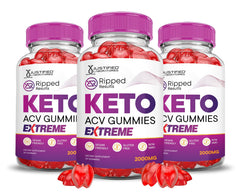 Justified Laboratories Ripped Results Keto ACV Gummies 3-Pack front view