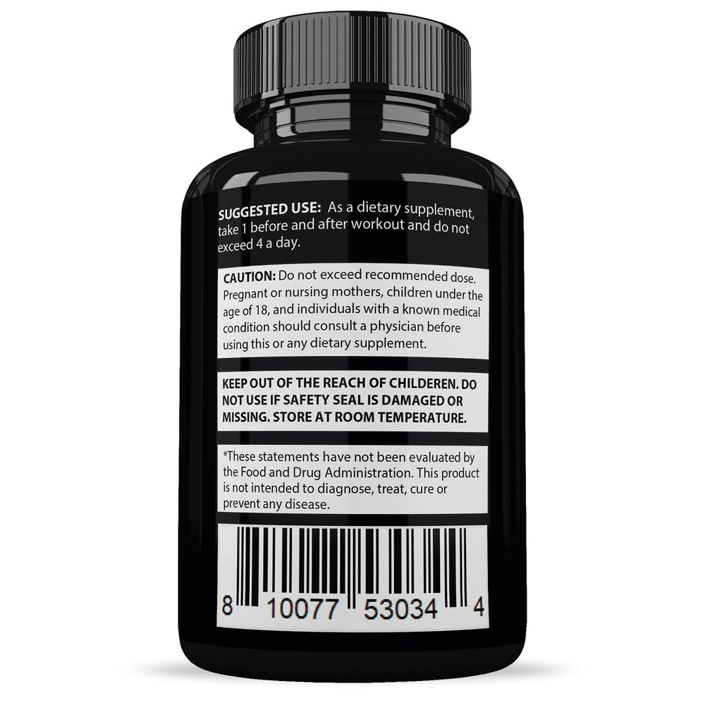Close-up of ingredients for Savage Grow Max 1600MG
