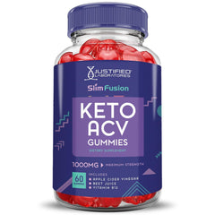 Justified Laboratories Slim Fusion Keto ACV Gummies close-up of chewy texture
