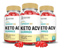 Justified Laboratories 3-pack Speedy Keto ACV Gummies packaging