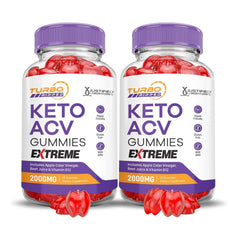 Justified Laboratories Turbo Ripped Keto ACV Gummies bottle pour for easy daily use.