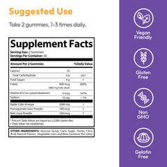 Justified Laboratories Turbo Ripped Keto ACV Gummies vegan status badge.