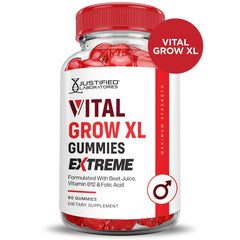 Vegan non-GMO label on Vital Grow XL packaging emphasizing clean ingredients