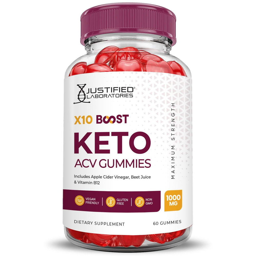 Keto ACV gummies displayed with clear labeling and ingredients