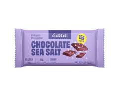JUSTNOSH Chocolate Sea Salt Bar ready for on-the-go snacking
