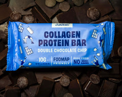 Nutrition facts panel for the collagen bar