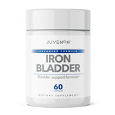 Product shot of Juvenon Iron Bladder bottle and packaging