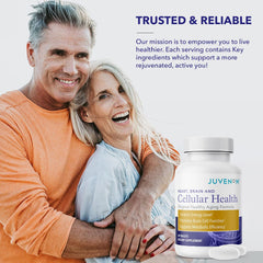 Soy-free and dairy-free label for Juvenon Cellular Health