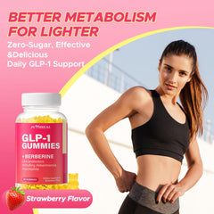 Serving guidance showing three gummies before meals