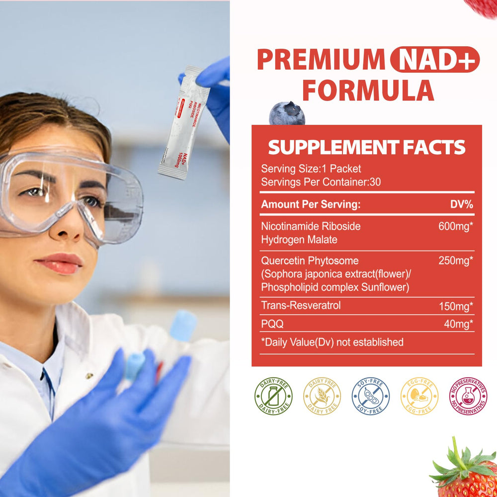 Full packaging presentation of Jxiaoyumio NAD Liquid Supplement