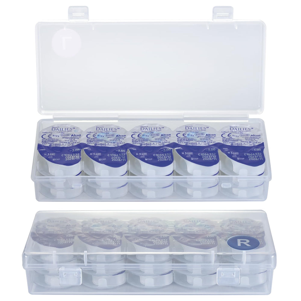 JynJyn 2-Pack Contact Lens Organizer Case front view