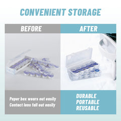 Durable clear plastic material of the organizer case