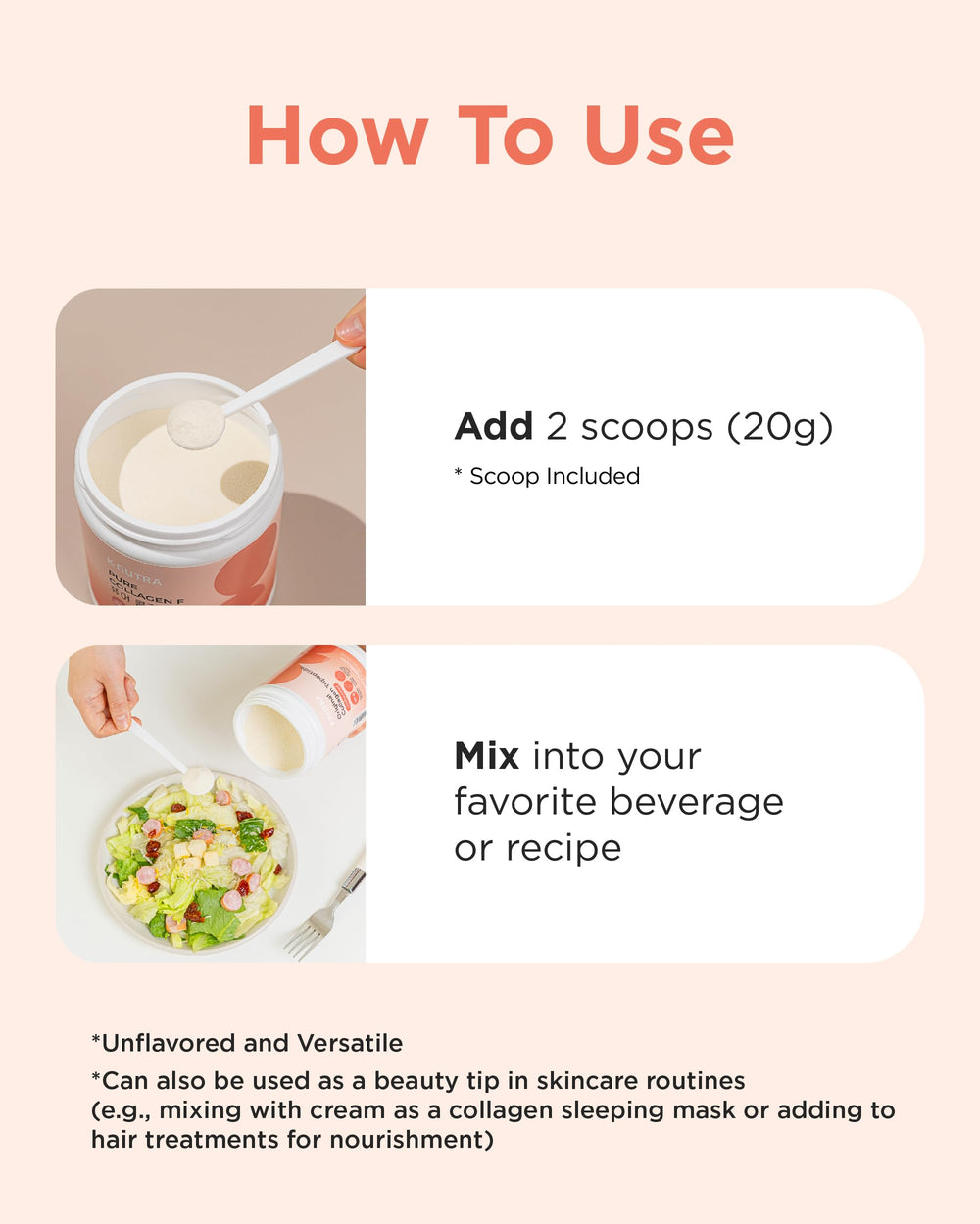 Scoop included with container