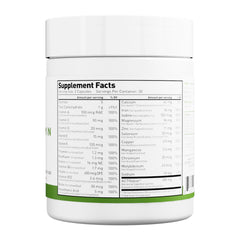 Healthy lifestyle shot with bottle and serving spoon