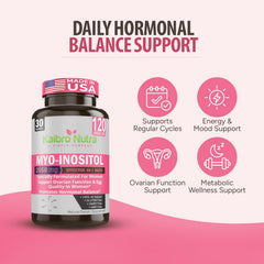 Kaibro Nutra open bottle with capsules piled showing daily supply