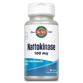 Kal 100 Mg Nattokinase Tablets bottle and box front view
