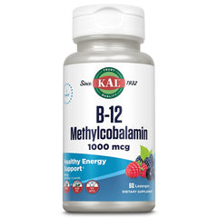 KAL Vitamin B-12 Methylcobalamin lozenges in 1000 mcg berry flavor