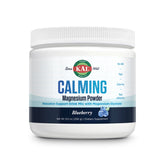 KAL Calming Magnesium Powder Blueberry flavor bottle front 9 oz