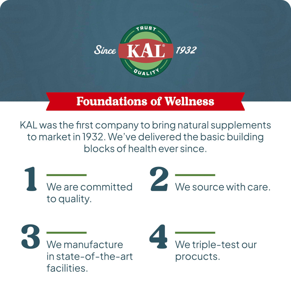 Ingredients list for Kal Calming Magnesium Powder Lemon Lime