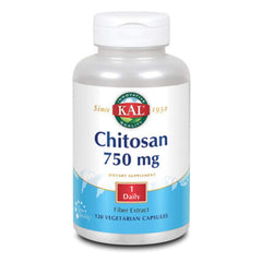 KAL Chitosan Tablets 750 mg, 120 count bottle