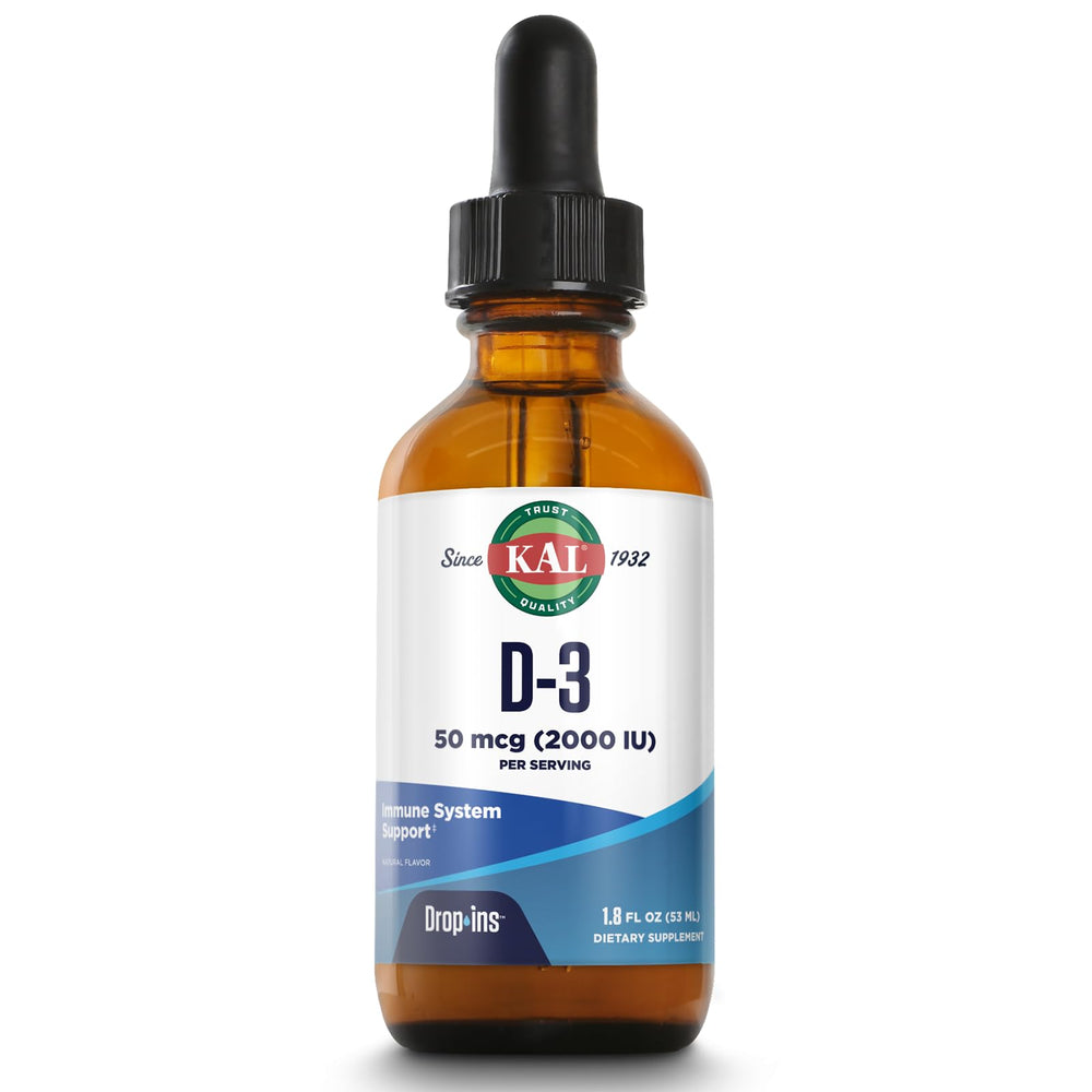 KAL Vitamin D3 DropIns bottle – 2000 IU liquid D3