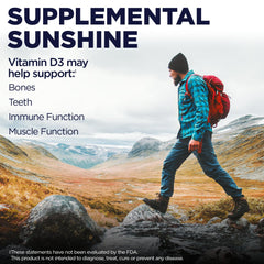 Label highlighting 60-day money-back guarantee on KAL D3 DropIns