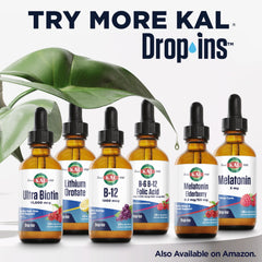 Kal D3 K2 DropIns bottle with citrus flavor illustration