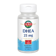 KAL DHEA Vegetarian Tablets bottle front view