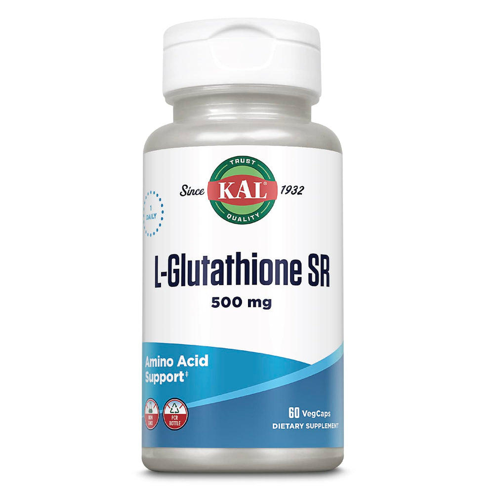 KAL L-Glutathione SR bottle with 60 vegan capsules