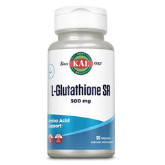 KAL L-Glutathione SR bottle with 60 vegan capsules