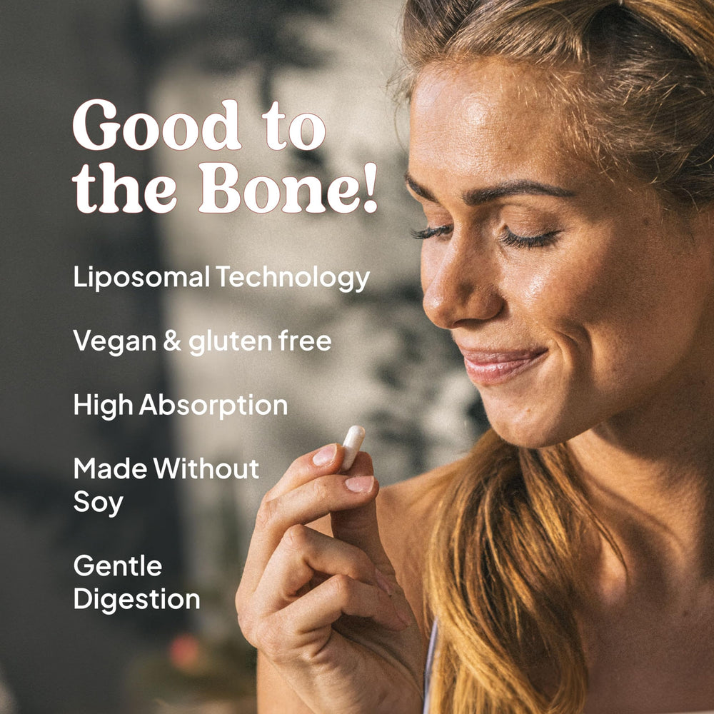 Diagram showing bone health and calcium utilization