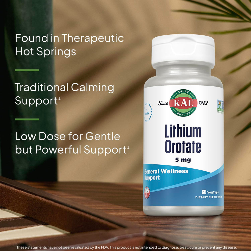 Vegan-friendly lithium Orotate capsule