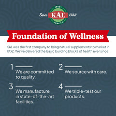 Nutrition facts panel for KAL Magnesium Chewables