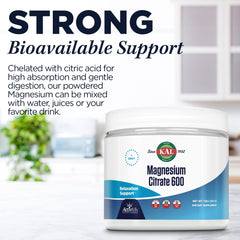 Gluten-free magnesium citrate powder with ActivMix