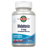 KAL Melatonin 3mg Sustained Release bottle with 120 tablets