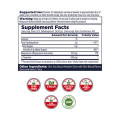 Scoop of Mandarin magnesium glycinate powder