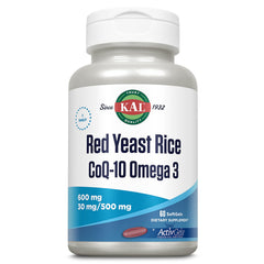 KAL Red Yeast Rice COQ10 Omega-3 bottle front view