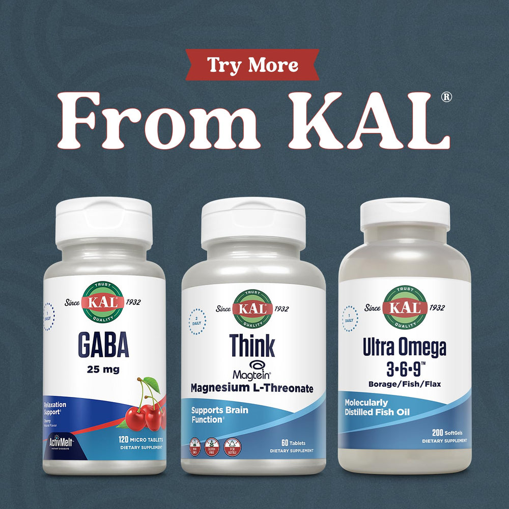 60 tablets bottle of KAL Think Magnesium L-Threonate
