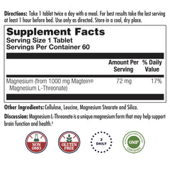 Brain health concept with magnesium L-Threonate