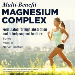 Supplement facts label for KAL Triple Source Magnesium Complex