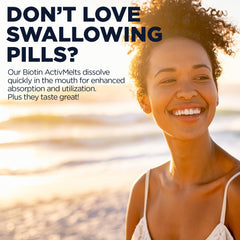 Vegetarian Biotin supplement bottle in GMP-certified facility