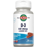 KAL Vitamin D3 Chewables Cinnamon flavor bottle – front view