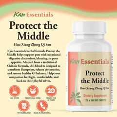 Kan Herb Protect The Middle label showing traditional herbs