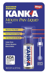 Close-up of Kank-A Mouth Pain Liquid applicator and nozzle