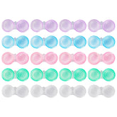 KAOPET 20-pack contact lens cases showing transparent and colored options