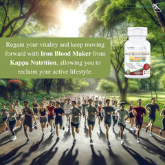 Close-up of vegan capsules from Iron Blood Maker 9-in-1