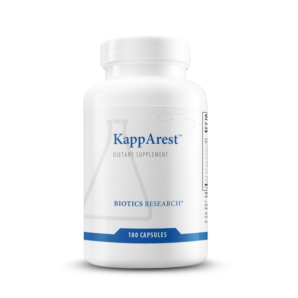Biotics KappArest Turmeric Capsules bottle - 180 count (hero image)