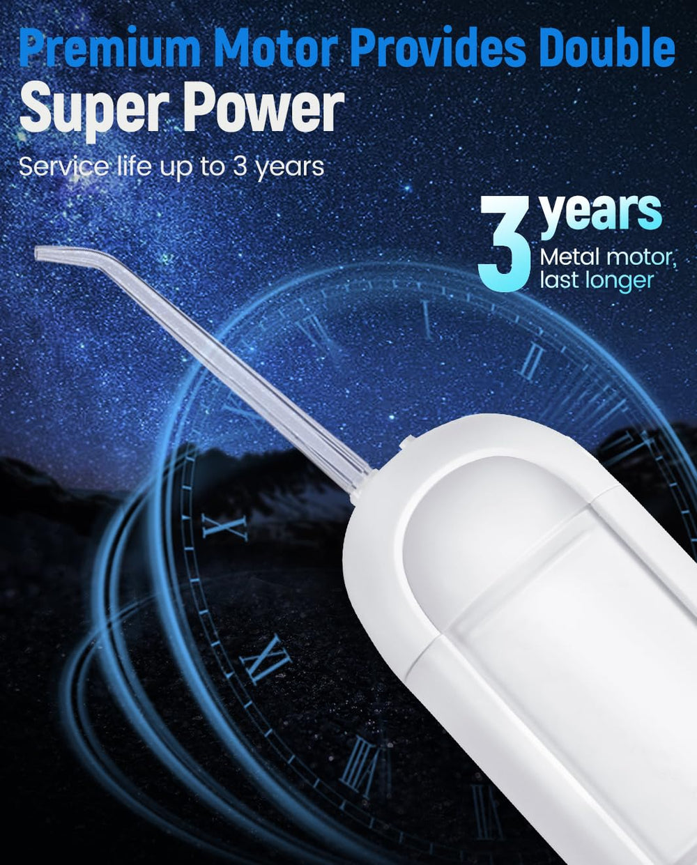 Compact travel-friendly water flosser kit