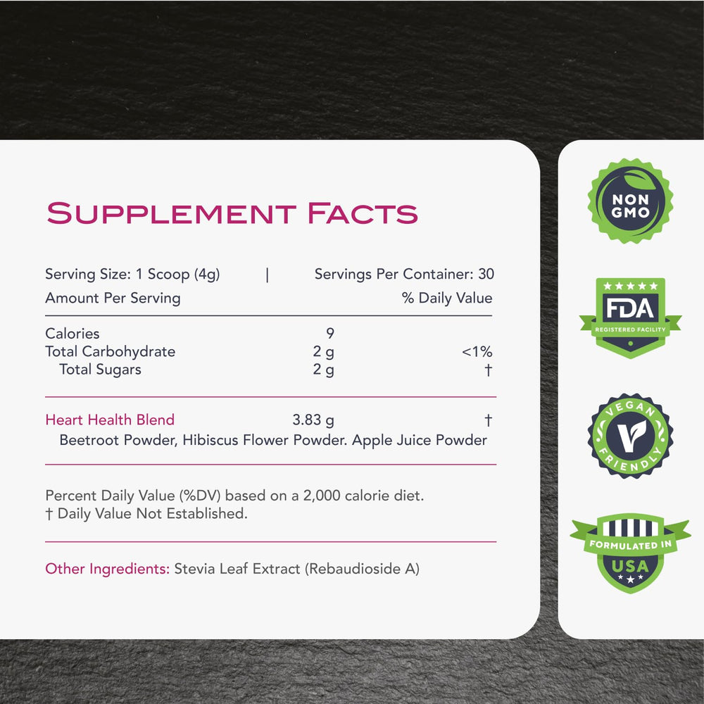 KaraMD UltraBeets cherry apple flavor scoop shows delicious nutrient boost.