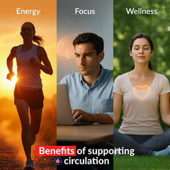Active lifestyle image suggesting energy and circulation support